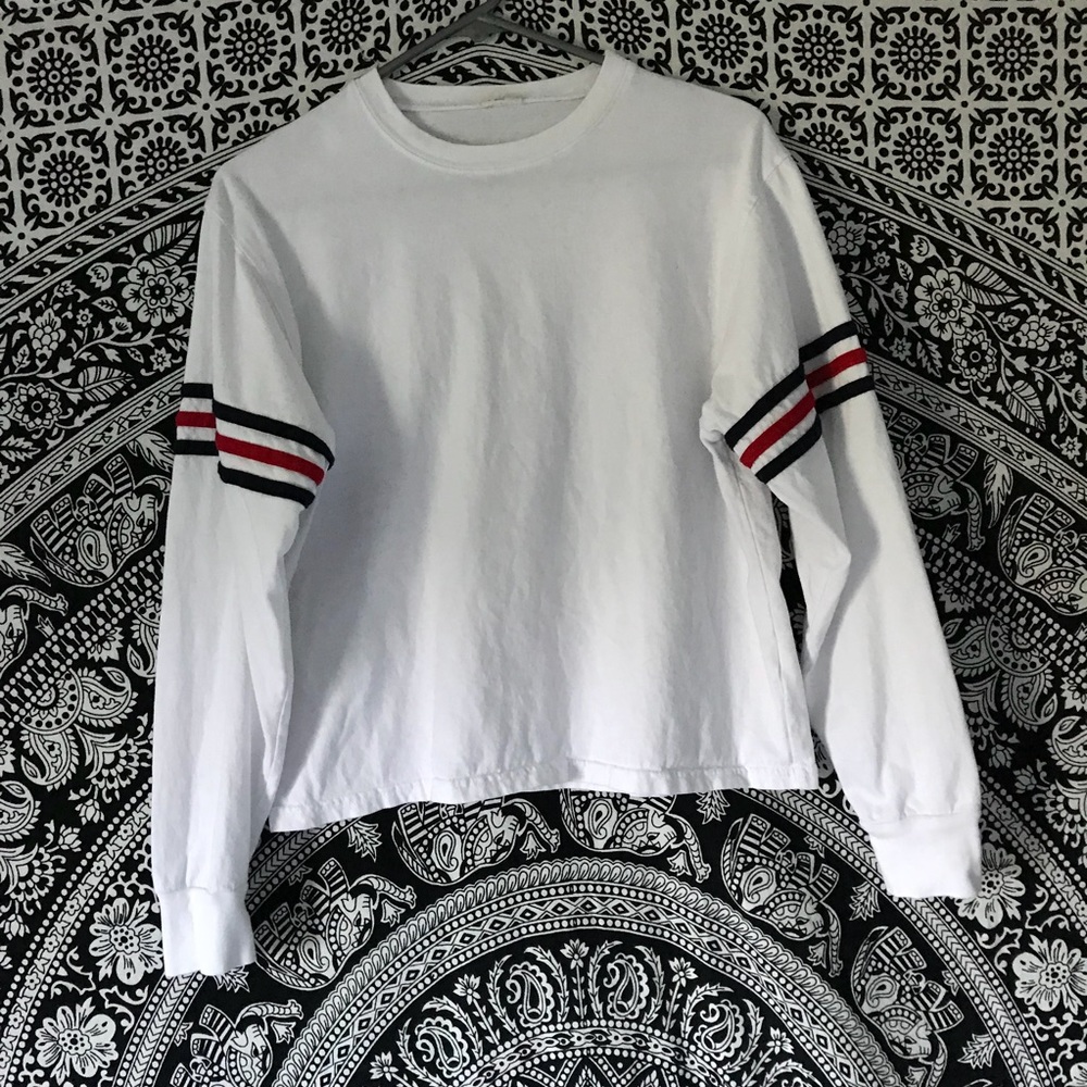 Striped Brandy Crewneck